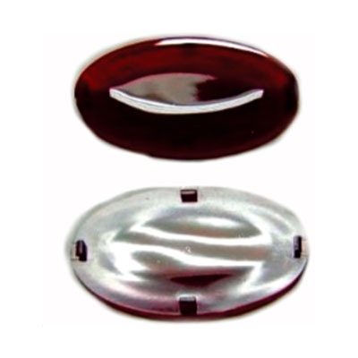 VISOR OVAL VERMELHO PARA IPD
