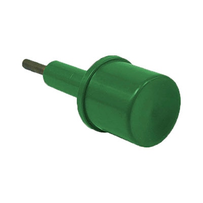 BOTÃO REDONDO 18MM VERDE COM PINO