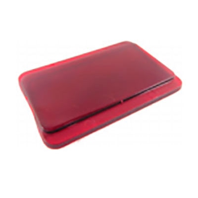 VISOR ACRÍLICO VERMELHO 51,5 X 27,5 X 1,5MM