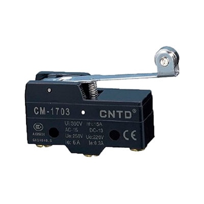 MICRO SWITCH CM-1703 COM ROLDANA METÁLICA