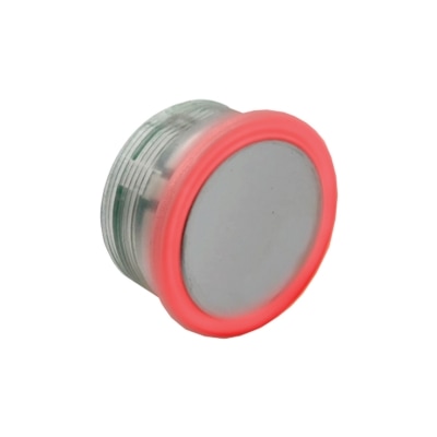 BOTÃO CÔNCAVO ESPELHADO VERMELHO 24V - 4 VIAS