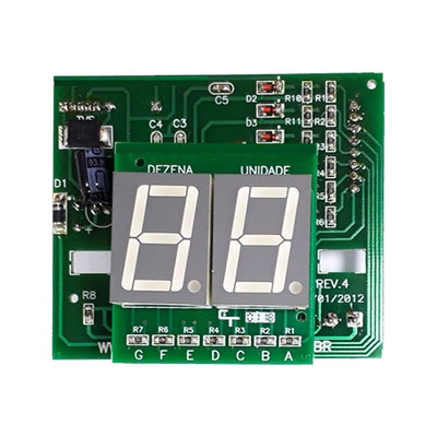 PLACA IPDM 6/7 INDICADOR DE POSIÇÃO VERMELHO