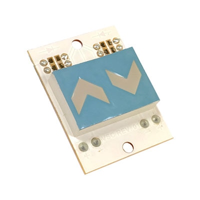 SETA DISPLAY DUPLA AZUL 24 VOLTS