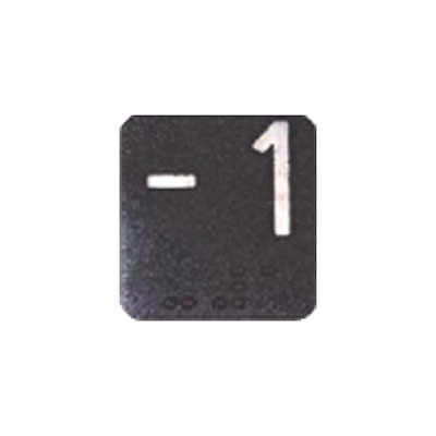 PASTILHA BRAILLE PRETA 25 X 30MM