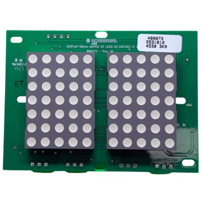 DISPLAY 50MM MATRIZ DE LED AZUL 2 DIGITOS (11971104)