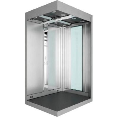CABINE EM AÇO INOX MODELO SÃO PAULO PARA 6, 8, 10 E 13 PASSAGEIROS