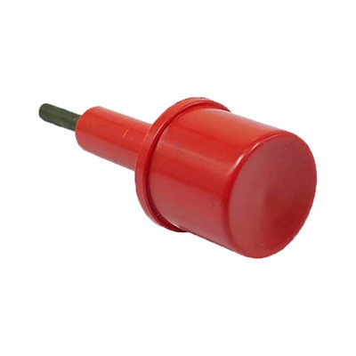 BOTÃO REDONDO 18MM VERMELHO COM PINO
