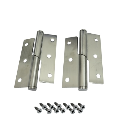 KIT PAR DE DOBRADICA INOX AUTORET PORTINHOLA ESQUERDA IMP