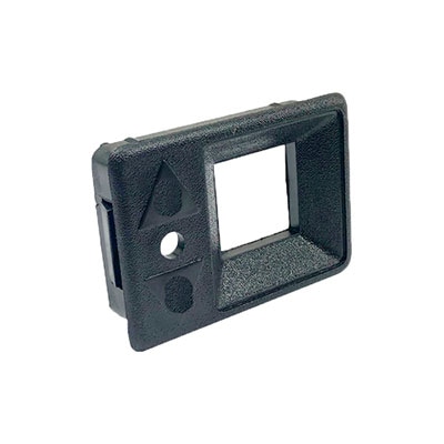 CORPO PARA BOTÃO COM 1 FURO PARA LED CINZA