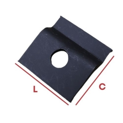 CLIP PARA GUIA 2MM GRANDE (L64) X (C57) X 15 SEM PARAFUSO