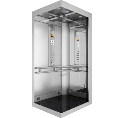 CABINE EM AÇO INOX MODELO PARIS PARA 6, 8, 10 E 13 PASSAGEIROS